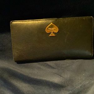 Kate Spade leather wallet black